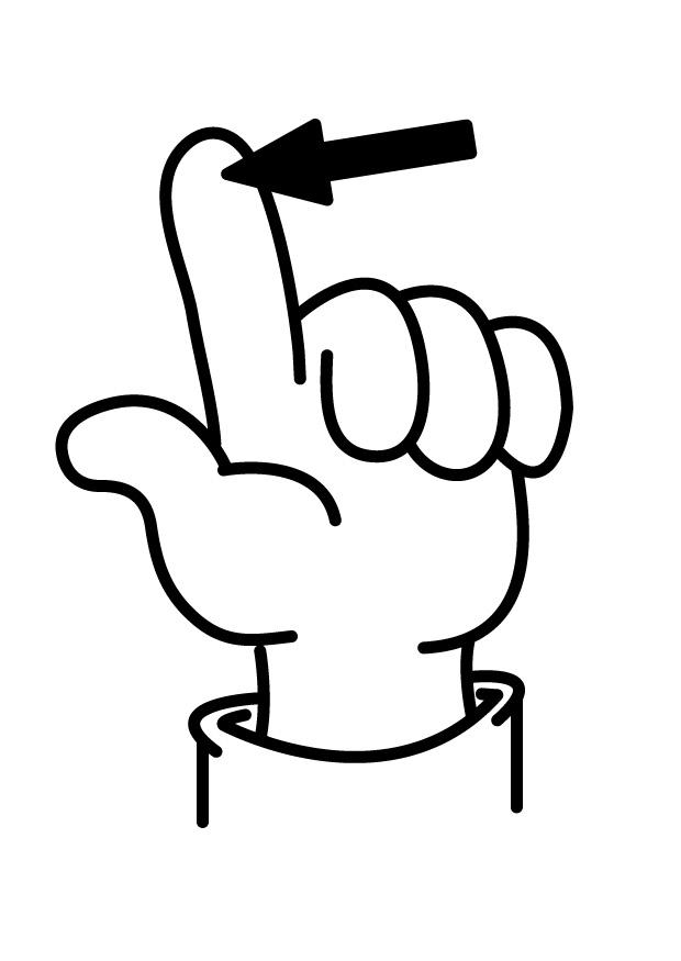 doigt Coloriage doigt