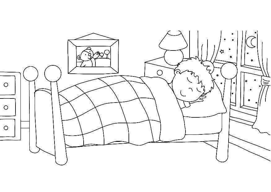 dormir Coloriage dormir