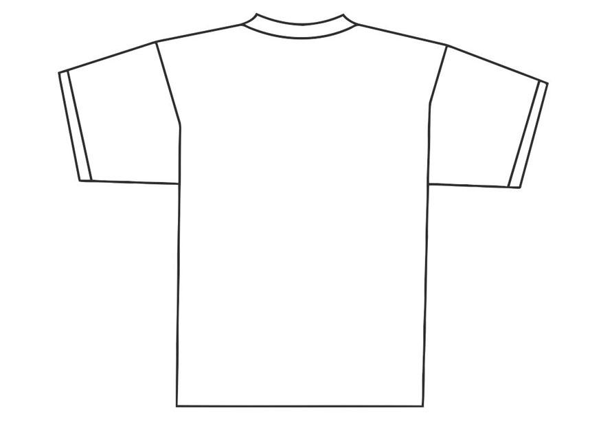 dos de t-shirt Coloriage dos de t-shirt