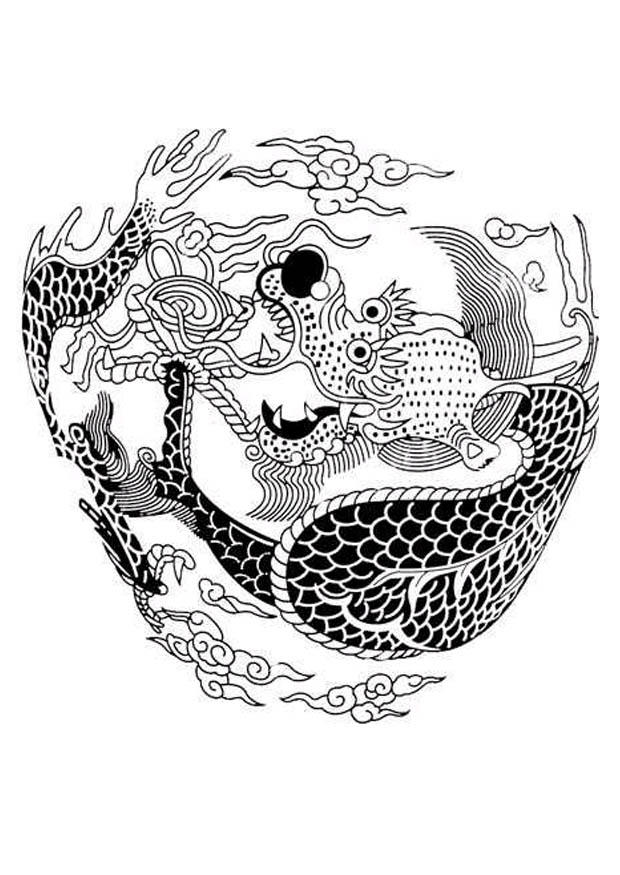 dragon Coloriage dragon