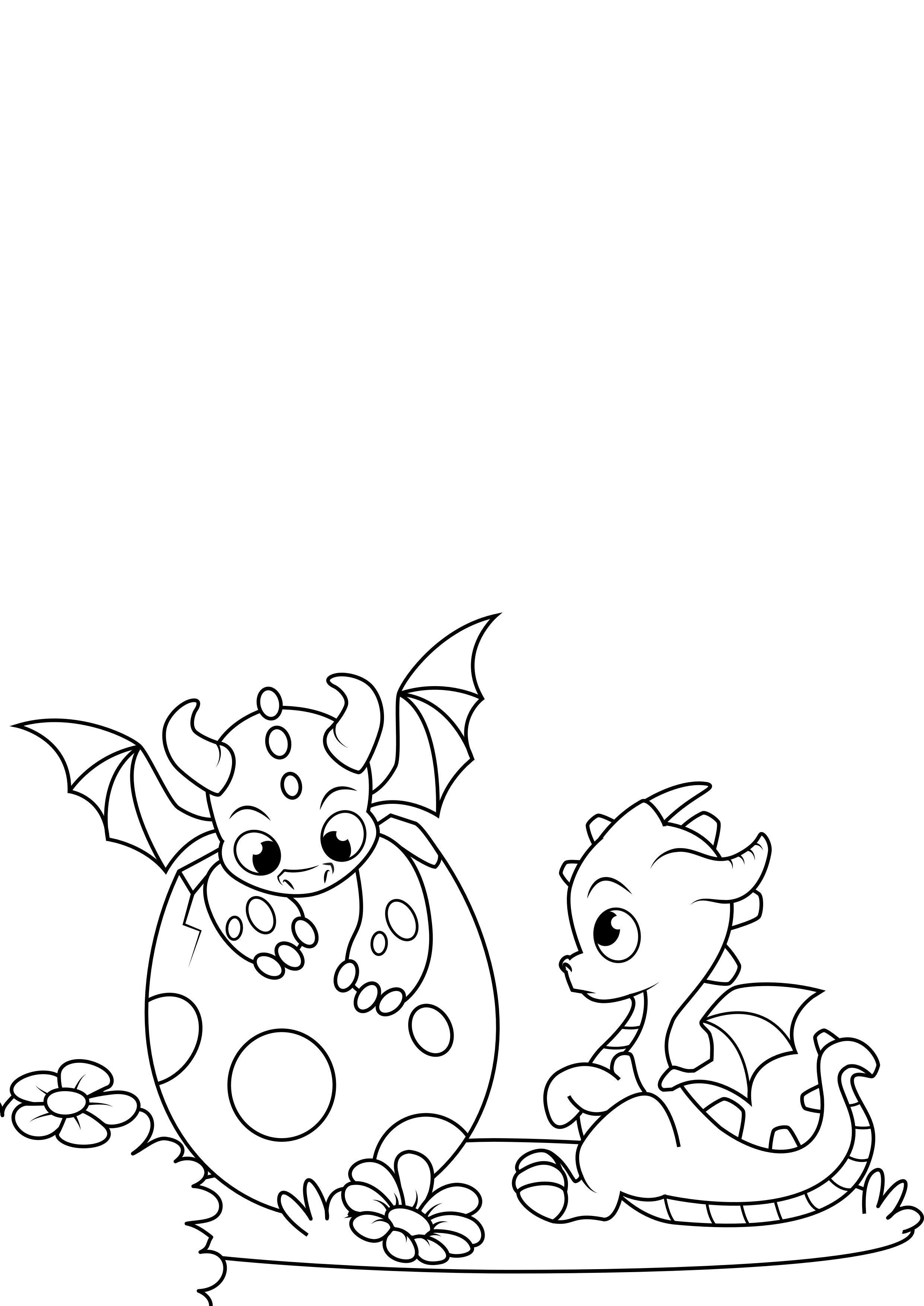 dragons d'oeuf Coloriage dragons d'oeuf
