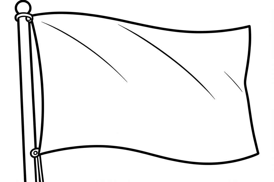 drapeau vide Coloriage drapeau vide