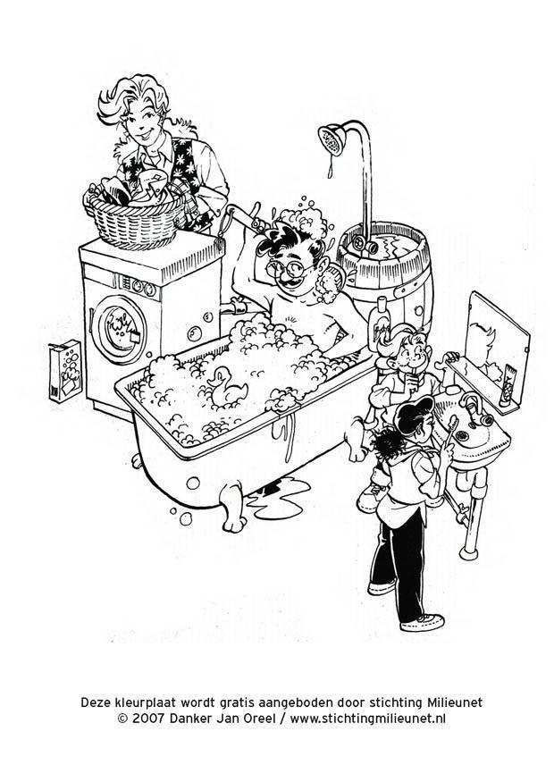 A©conomie en eau Coloriage A©conomie en eau
