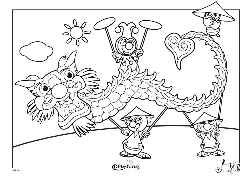 efteling - chine Coloriage efteling - chine