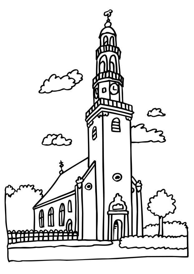 A©glise Coloriage A©glise
