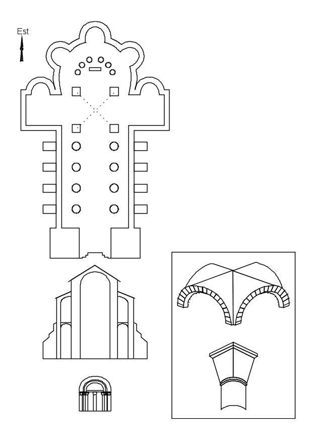 A©glise romaine Coloriage A©glise romaine