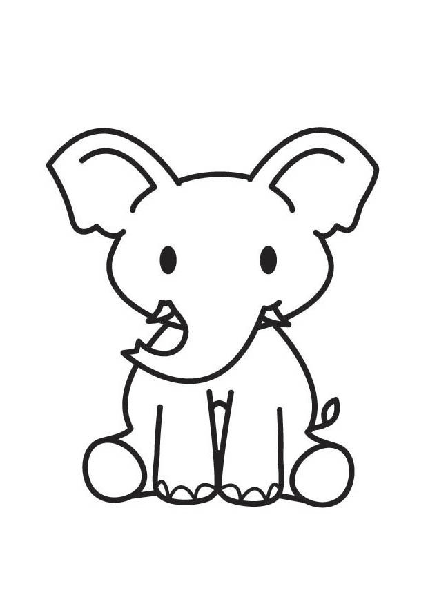 elA©phant Coloriage elA©phant