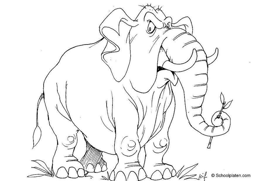 A©lA©phant Coloriage A©lA©phant