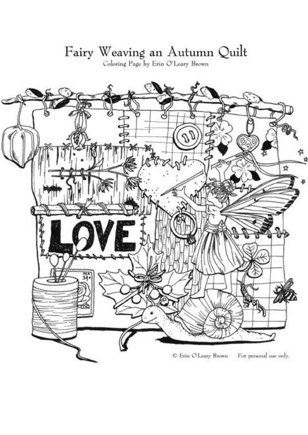 elf - automne Coloriage elf - automne