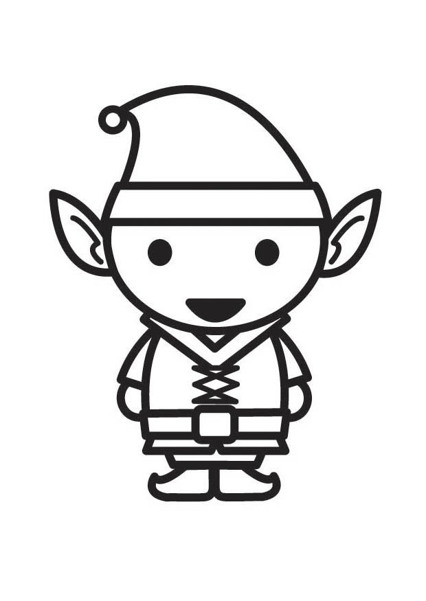 elfe Coloriage elfe