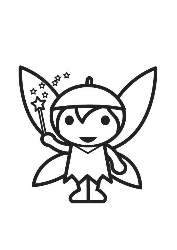 elfe -fA©e Coloriage elfe -fA©e