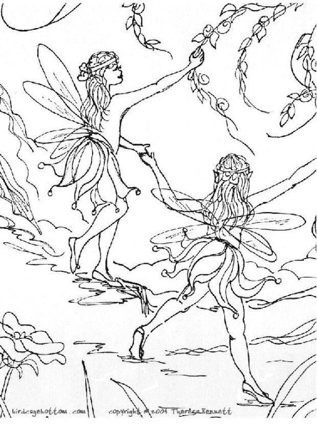 elfes Coloriage elfes