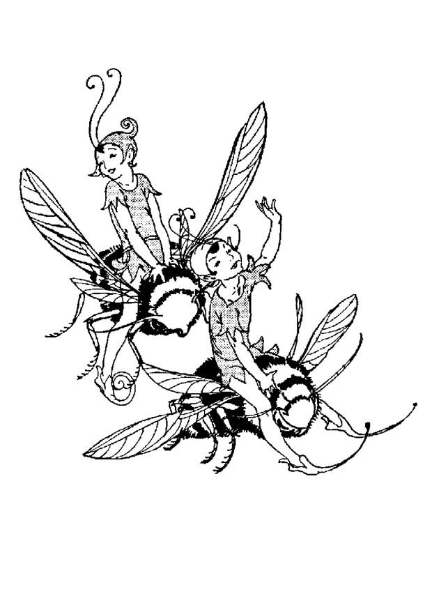 elfes Coloriage elfes