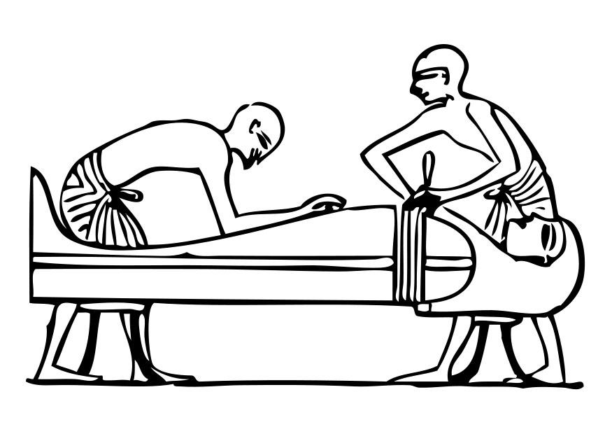 embaumement Coloriage embaumement
