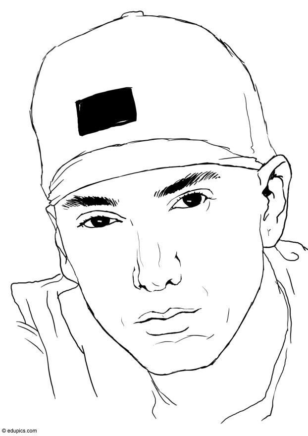 eminem Coloriage eminem