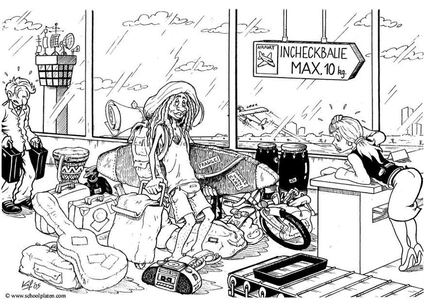 en vacane Coloriage en vacane