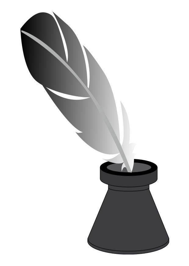 encrier avec plume Image encrier avec plume