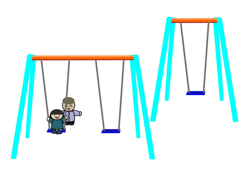 enfants sur une balanA§oire Image enfants sur une balanA§oire