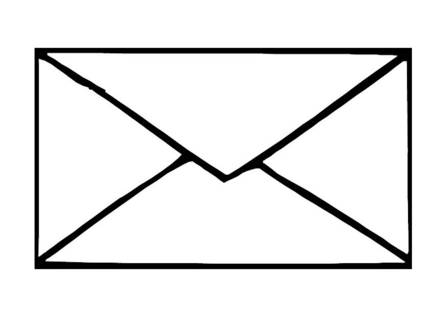 envelope Coloriage envelope