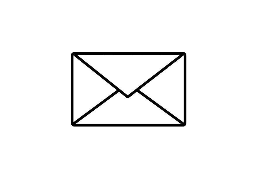 envelope postale Coloriage envelope postale