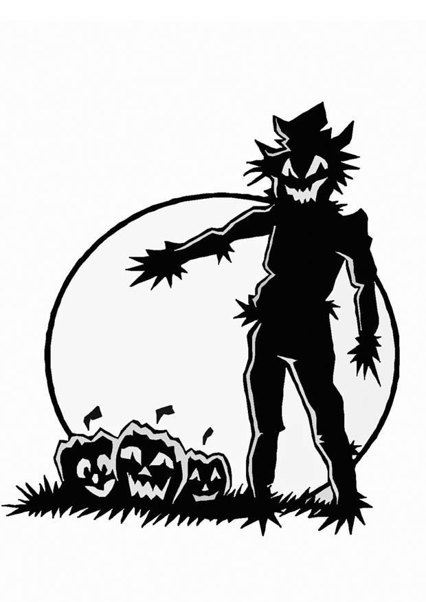 A©pouvantail Coloriage A©pouvantail