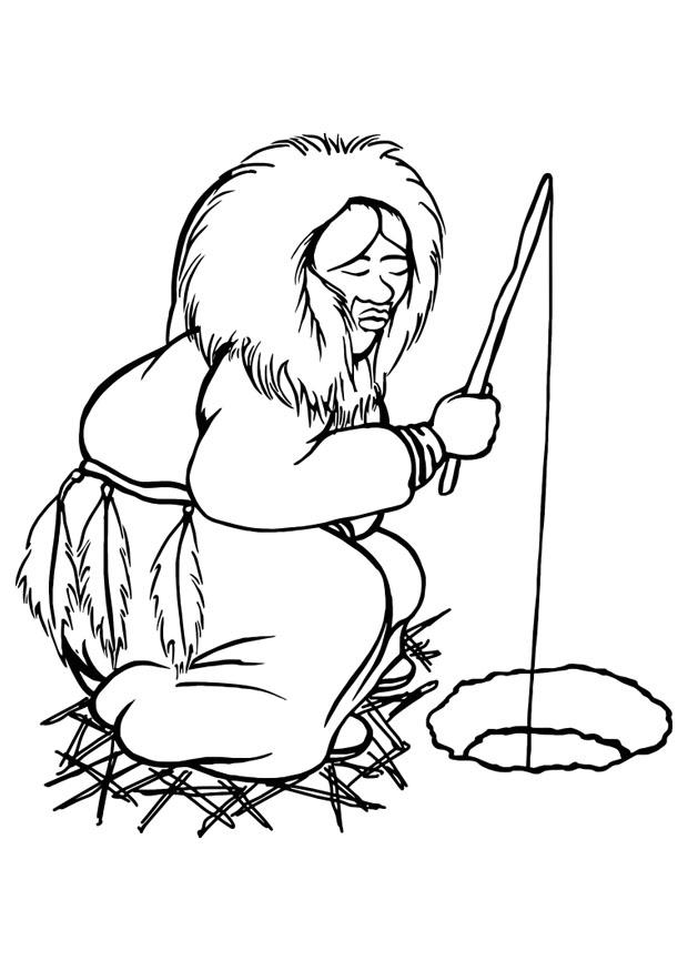 esquimau Coloriage esquimau