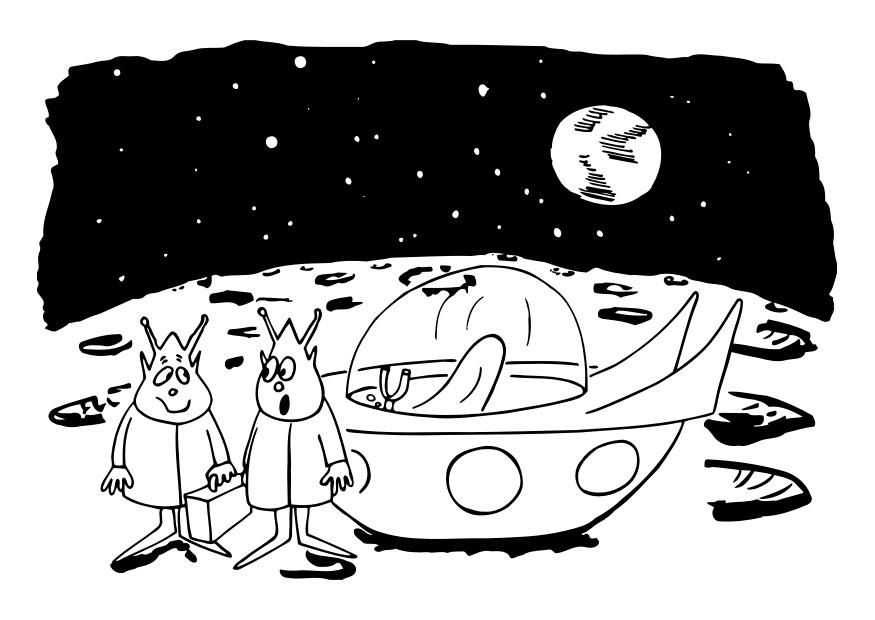 extraterrestres Coloriage extraterrestres