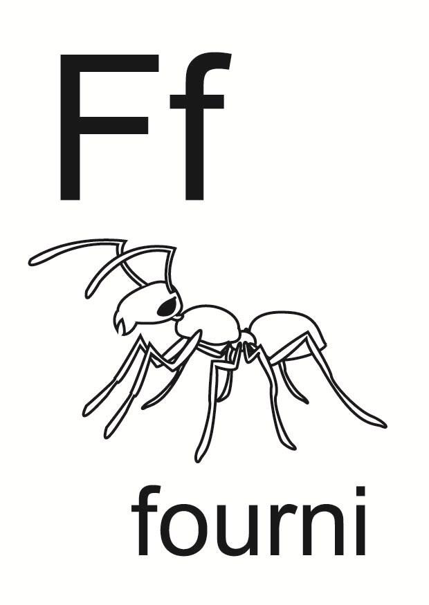 f Coloriage f
