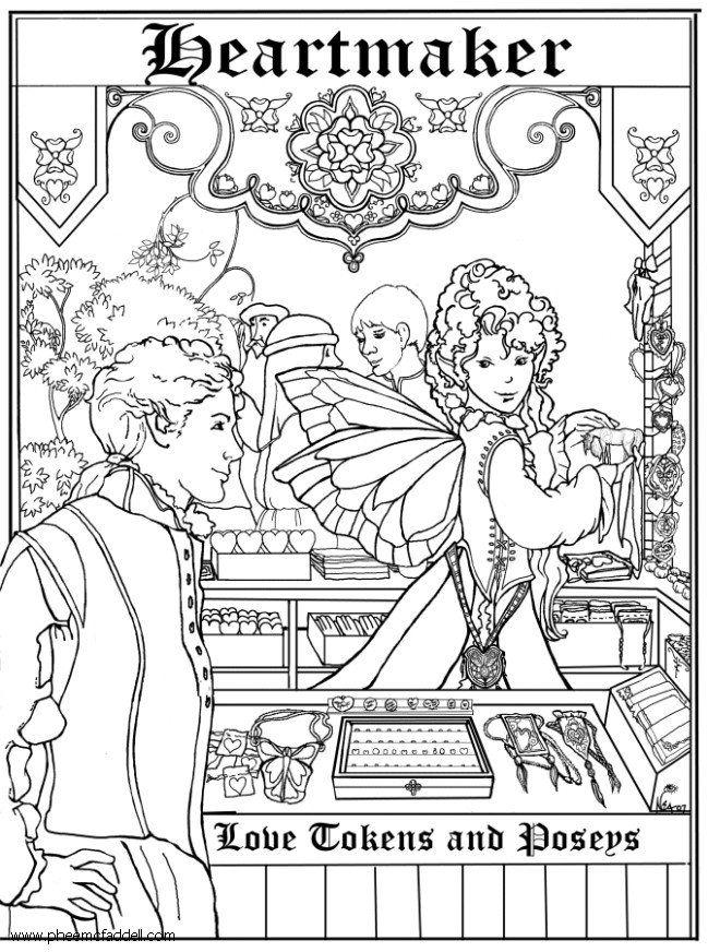 fabricant de coeurs Coloriage fabricant de coeurs