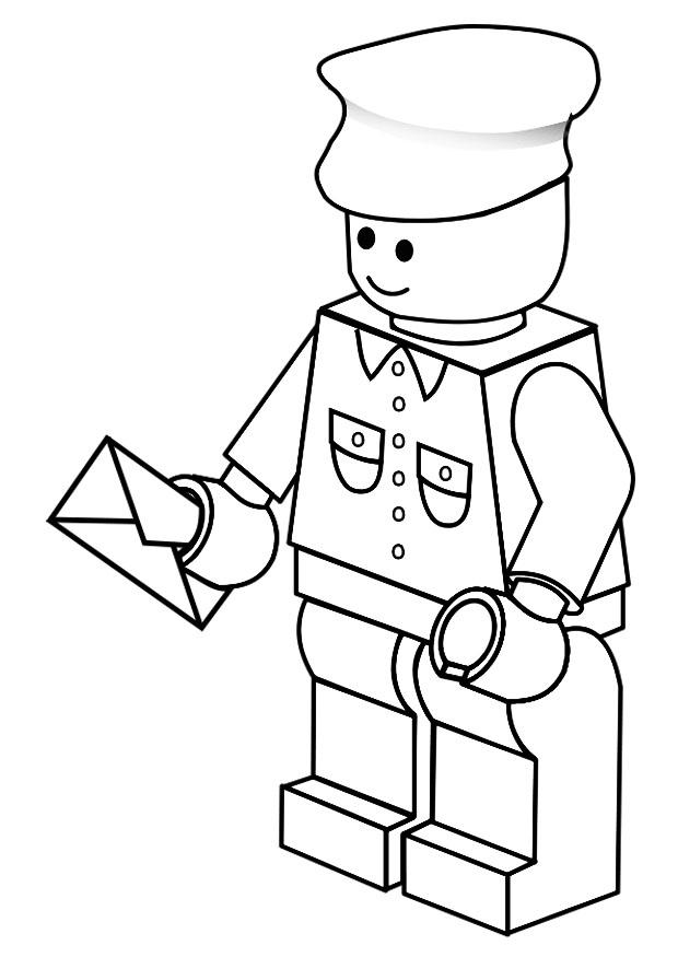 facteur Coloriage facteur
