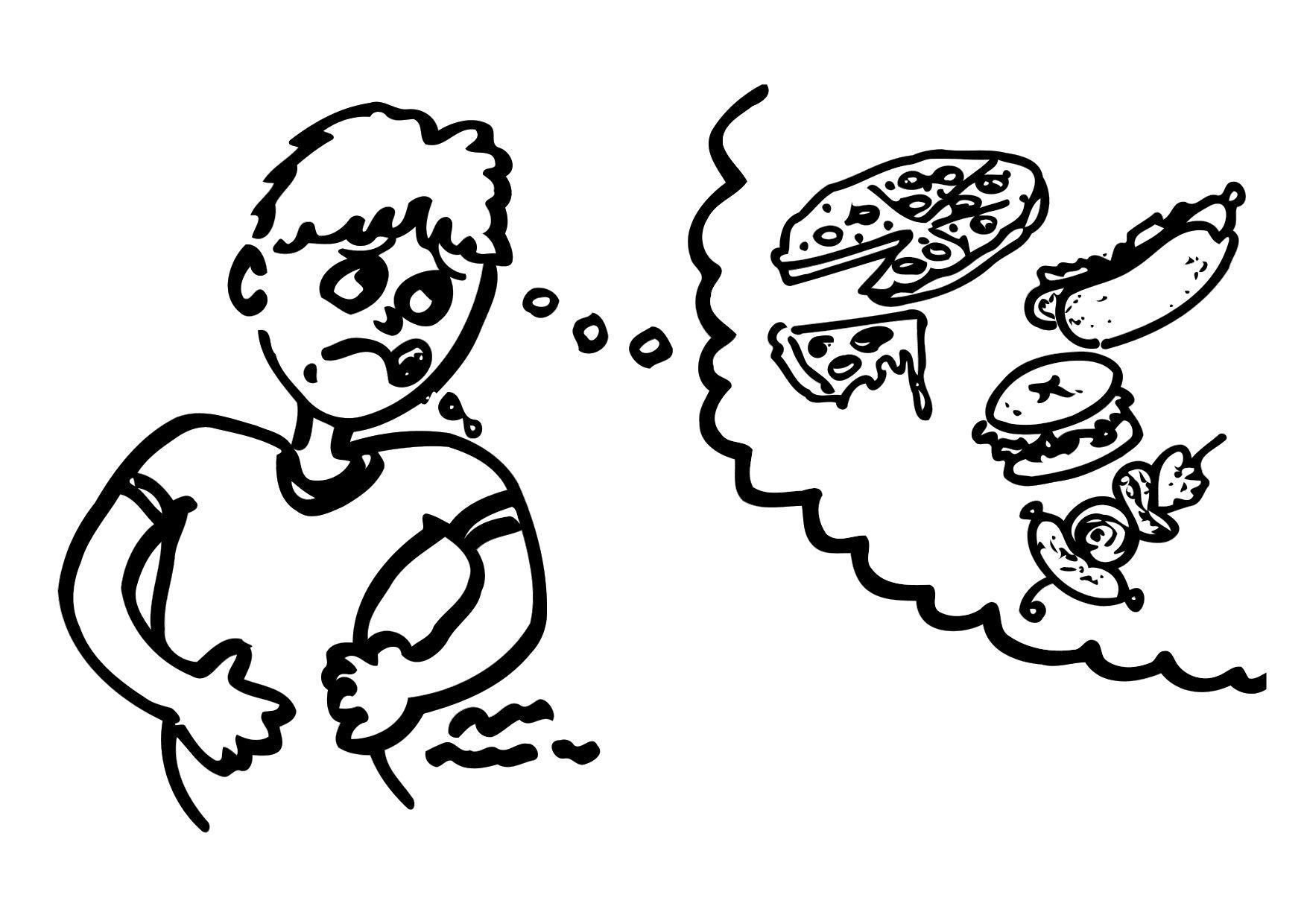 faim Coloriage faim