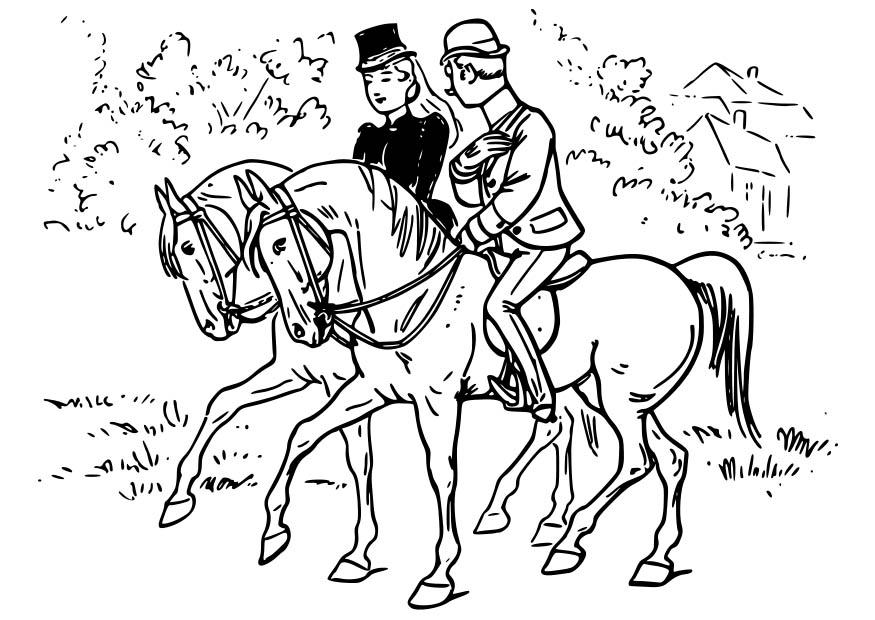 faire de lA©quitation Coloriage faire de lA©quitation