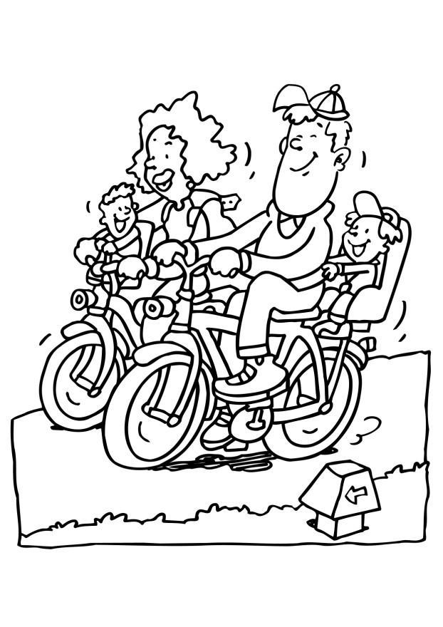 faire du vA©lo Coloriage faire du vA©lo