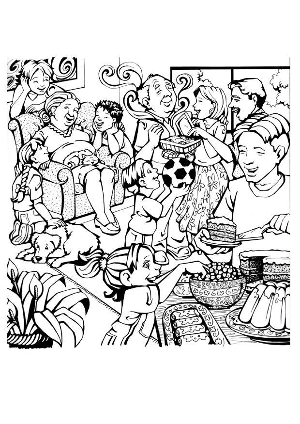 famille Coloriage famille