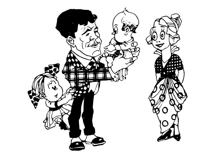 famille Coloriage famille