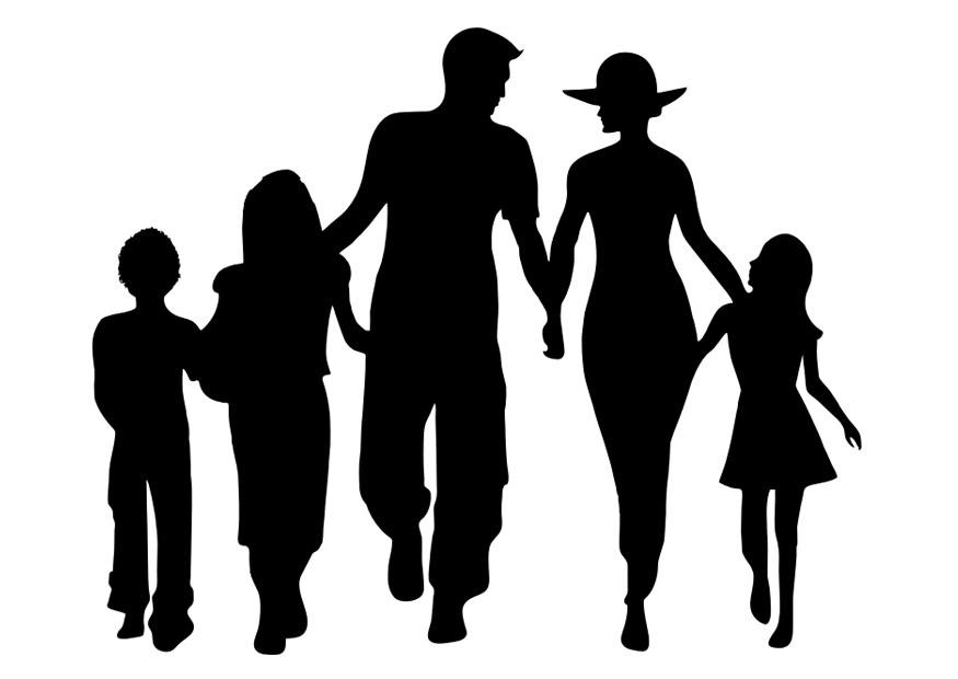 Coloriage famille