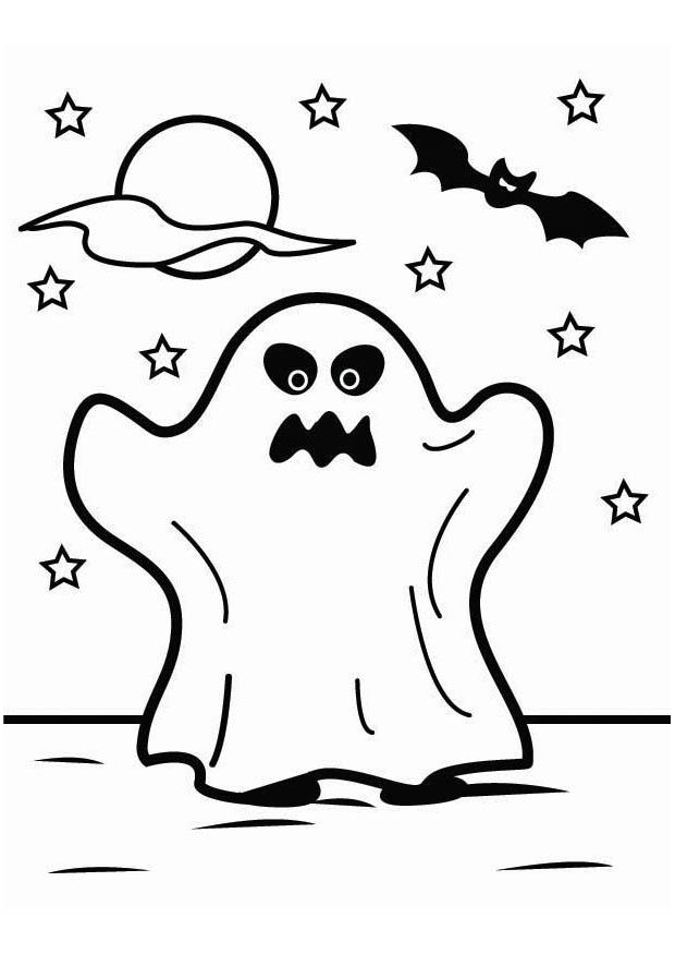 fantA´me dhalloween Coloriage fantA´me dhalloween