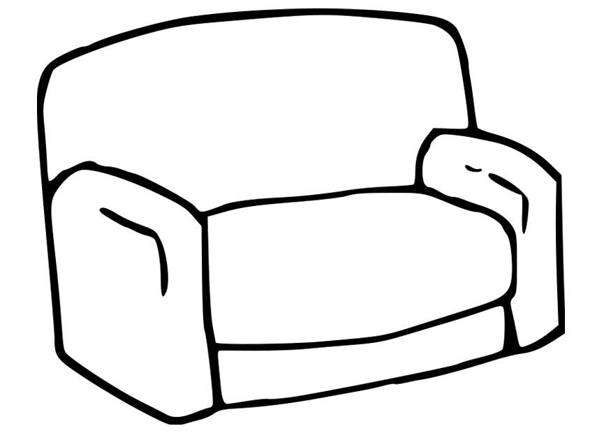 fauteuil Coloriage fauteuil