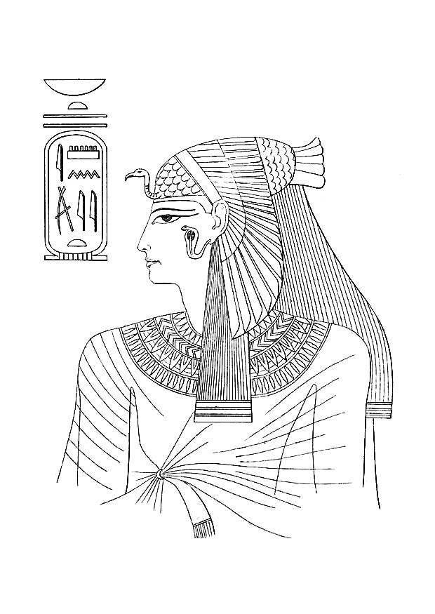 femme egyptienne Coloriage femme egyptienne