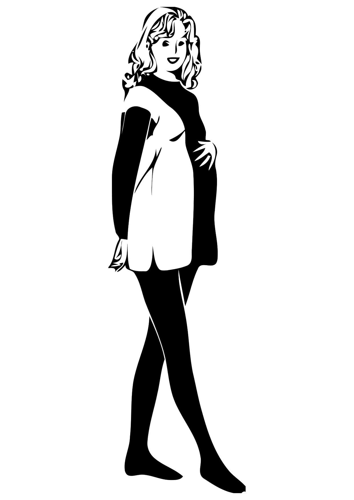 femme enceinte Coloriage femme enceinte
