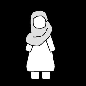 femme - foulard Coloriage femme - foulard