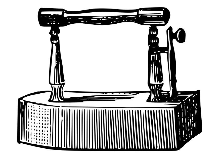 fer A repasser antique Coloriage fer A repasser antique
