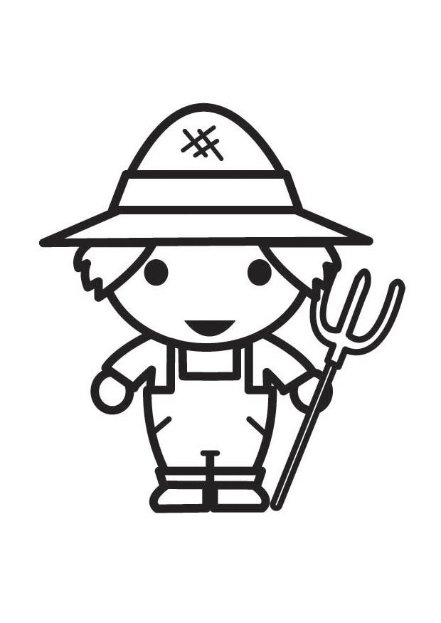 fermier Coloriage fermier
