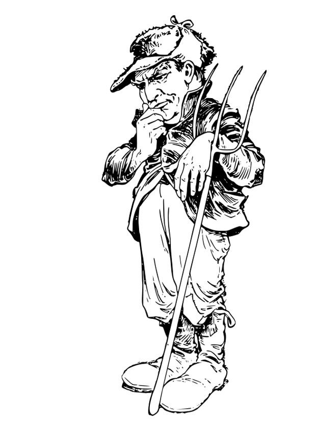 fermier Coloriage fermier