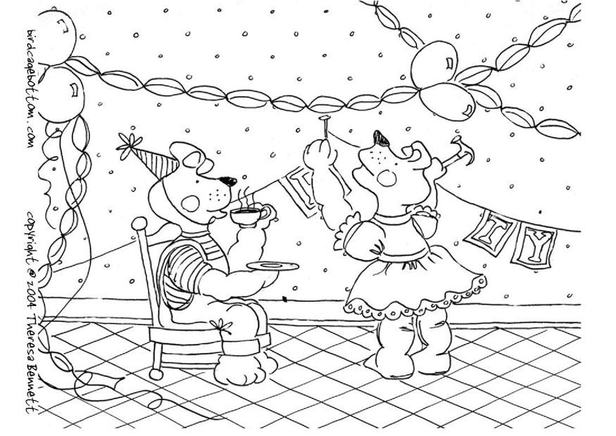 fAªte Coloriage fAªte