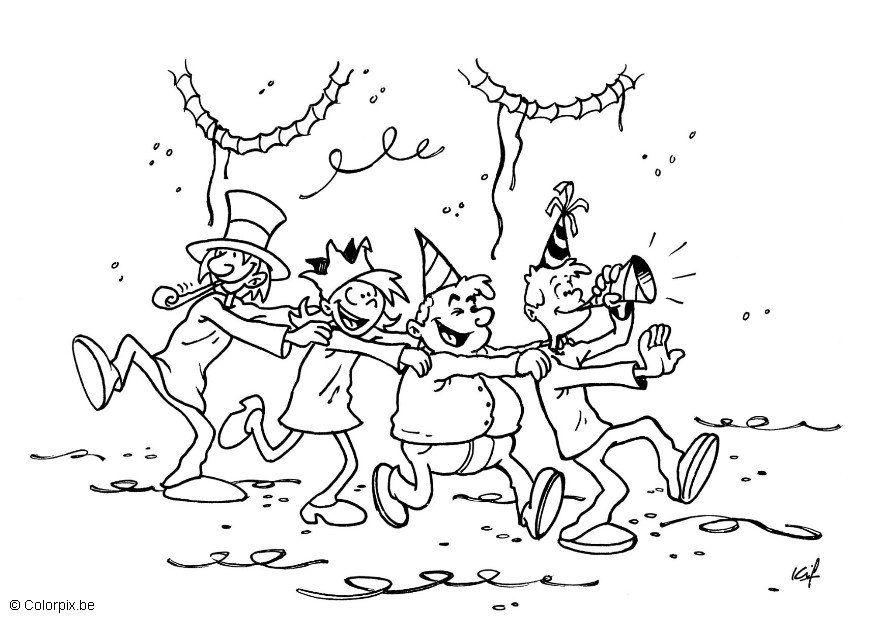 fAªte Coloriage fAªte