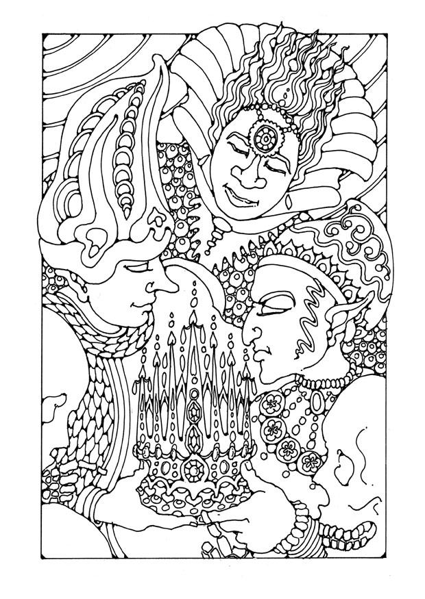 Coloriage fAªte