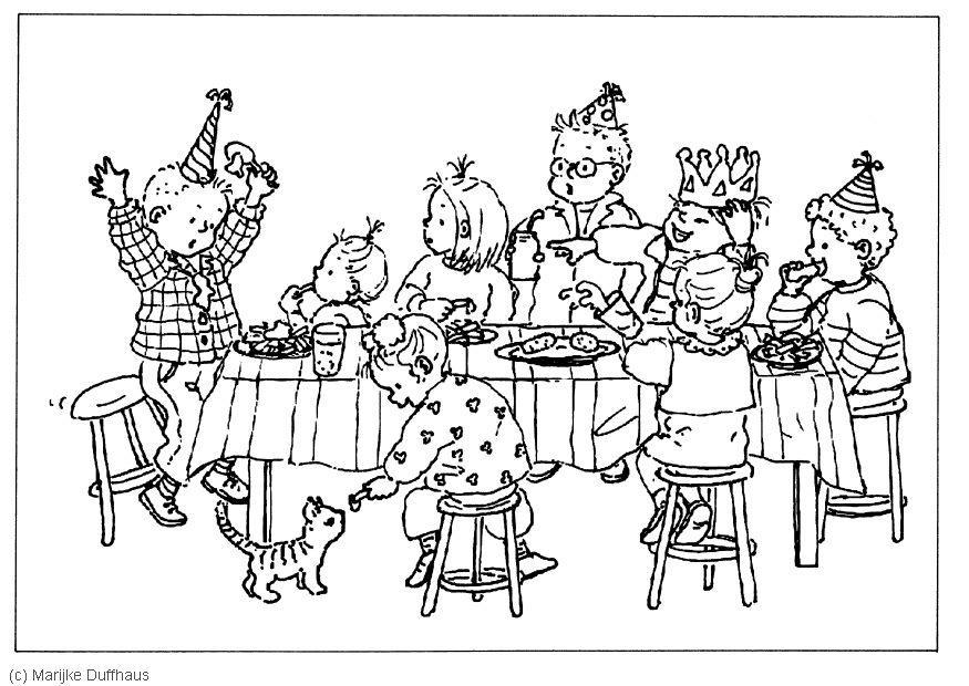 fAªte danniversaire Coloriage fAªte danniversaire