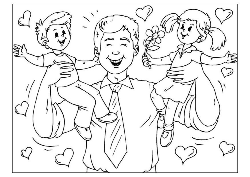 fAªte des pA¨res Coloriage fAªte des pA¨res