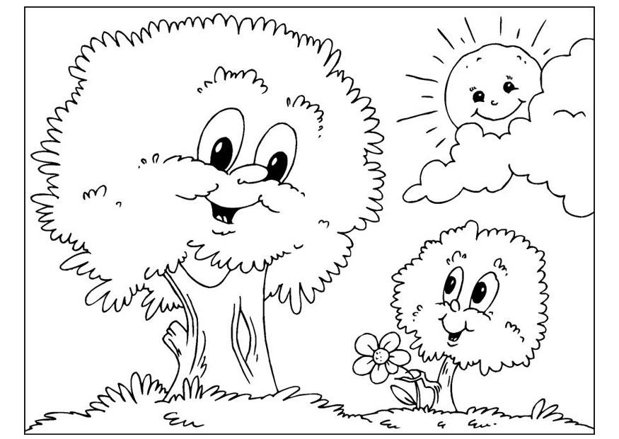 fAªte des pA¨res - arbres Coloriage fAªte des pA¨res - arbres